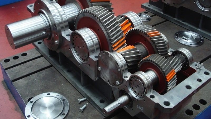 Redutor industrial em motores